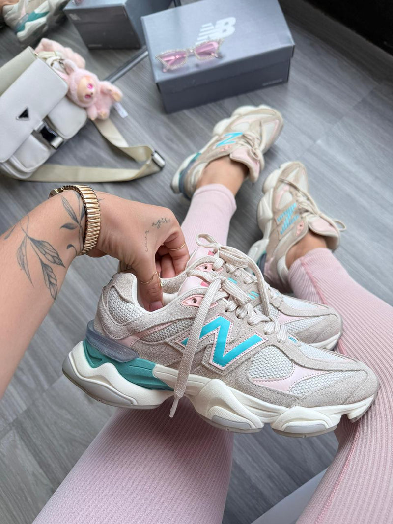 New balance 9060 Couro legítimo  premium Bege/azul