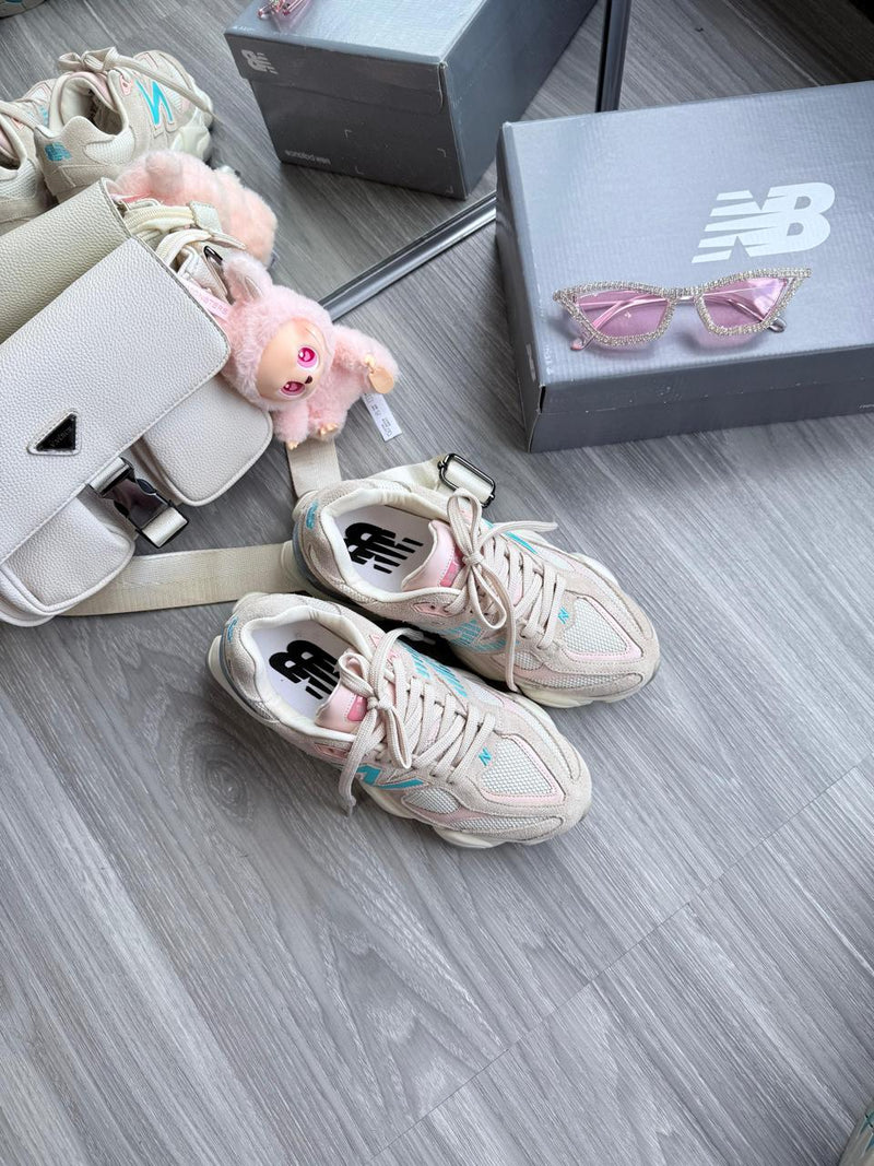 New balance 9060 Couro legítimo  premium Bege/azul