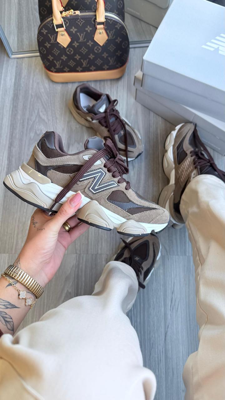 New balance 9060 Couro  Marrom
