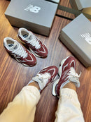 New balance 9060 Couro Marsala/cinza