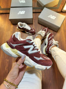 New balance 9060 Couro Marsala/cinza