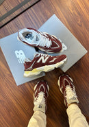 New balance 9060 Couro Marsala/cinza
