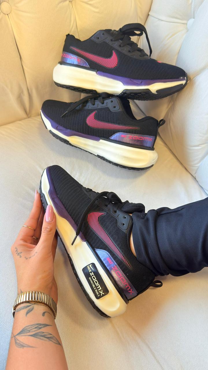 Nike zoom  Invencible run3  Preto/lilas  Basic