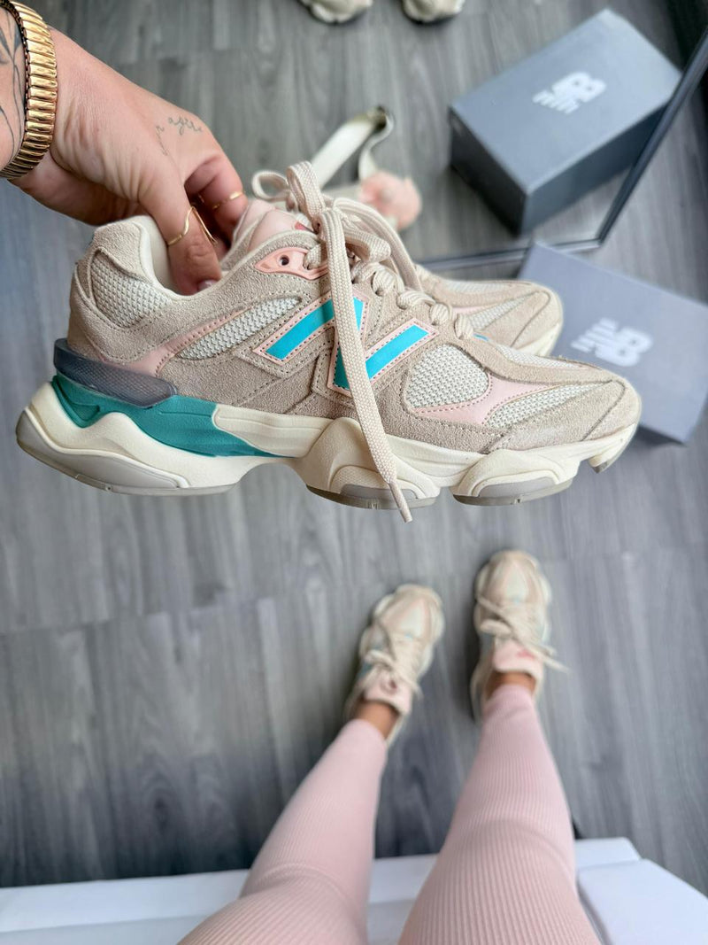 New balance 9060 Couro legítimo  premium Bege/azul