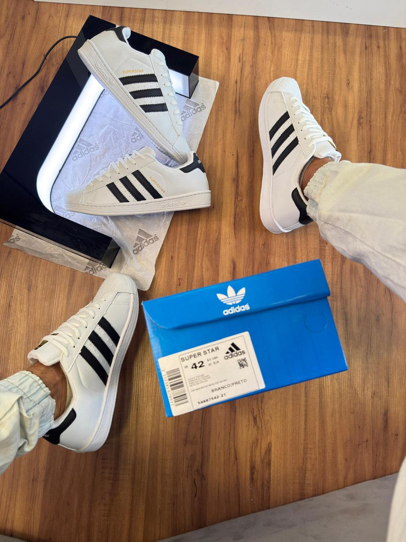 Adidas super Star Cabeção  branco/preto